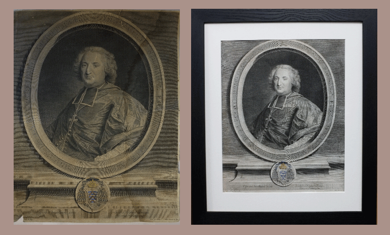 Restoration and Conservation of a Drawing on Paper