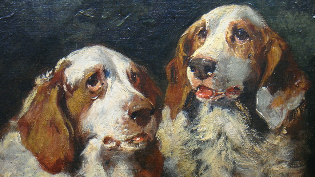 Oil Painting of Dogs