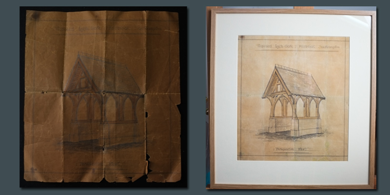 Restoration and Conservation of a Drawing on Paper